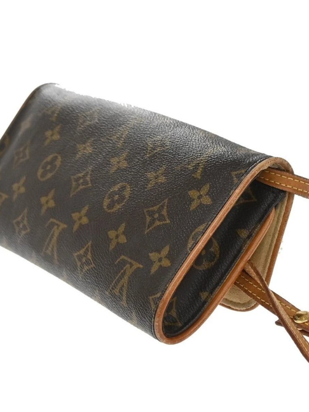 LOUIS VUITTON Pochette Twin GM 2Way Shoulder Bag Monogram Brown M51852 86SA078 - Picture 4 of 14